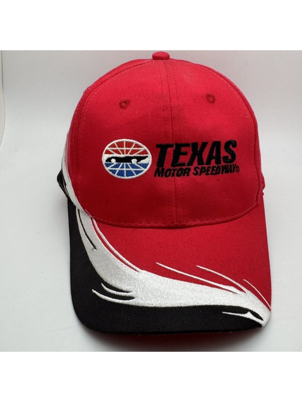 Texas Motor Speedway Hat Cap Red Black White Adjustable NASCAR Racing Fan